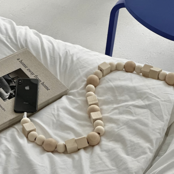 iphone 木質配件充電線 Lightning 連接USB