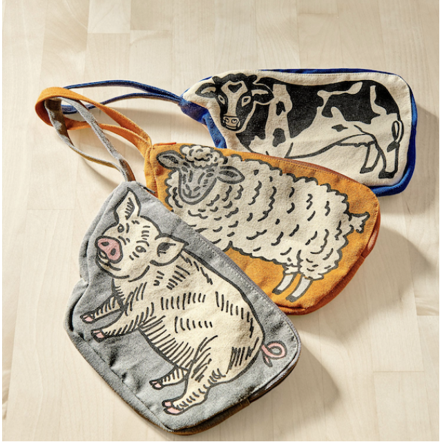 AND PACKABLE 乳牛好好喝拉鏈收納包