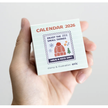 Eric迷你尺寸彩色日曆-桌面式