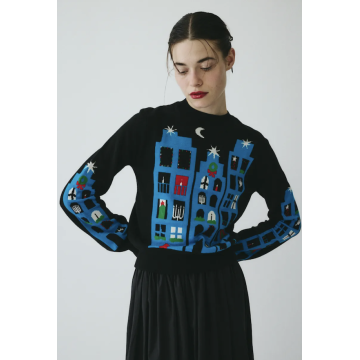 HeRIN.CYE Moonlight Cityscape 毛衣