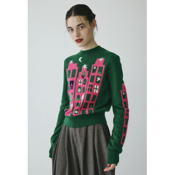 HeRIN.CYE Moonlight Cityscape 毛衣