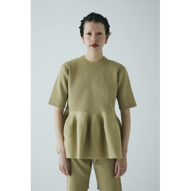 -winter sales- HeRIN.CYE Flare hem knit tops