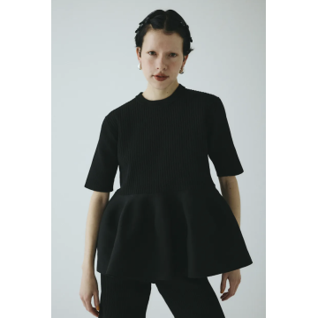 -winter sales- HeRIN.CYE Flare hem knit tops