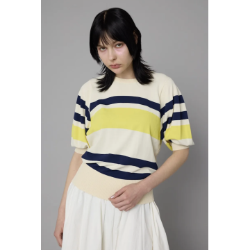 -winter sales- HeRIN.CYE Border knit tops