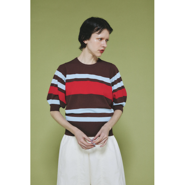 -winter sales- HeRIN.CYE Border knit tops