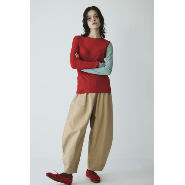 HeRIN.CYE Bi color mesh inner tops 