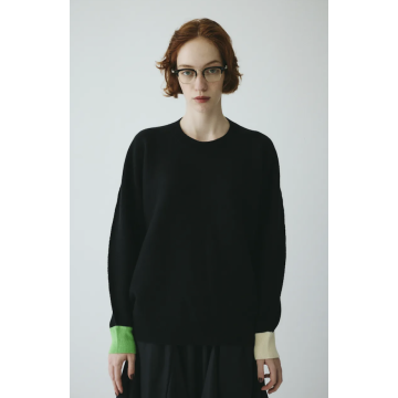 HeRIN.CYE 拼色藏在袖口針織上衣