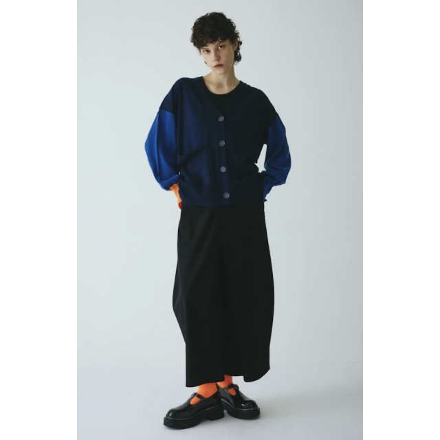 HeRIN.CYE 拼色袖口針織開襟衫