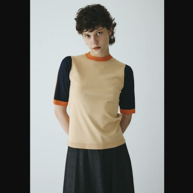 -winter sales- HeRIN.CYE Color block knit top