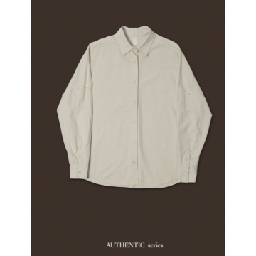 nokcha - vintage like over washed shirt/écru