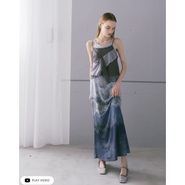 Sahara Bi-color Raffle Sheer Camisole