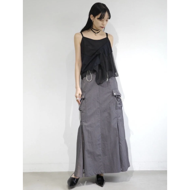 Sahara Bi-color Raffle Sheer Camisole