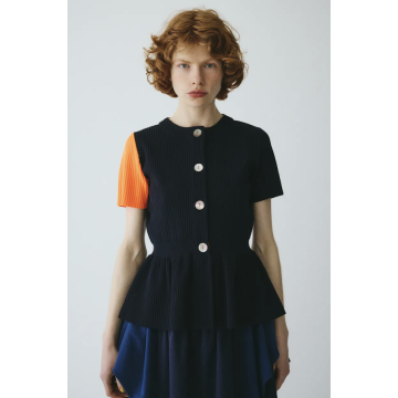 HeRIN.CYE Flare hem knit tops