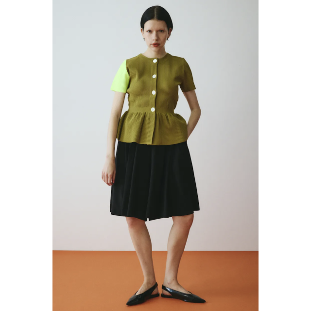 HeRIN.CYE Flare hem knit tops