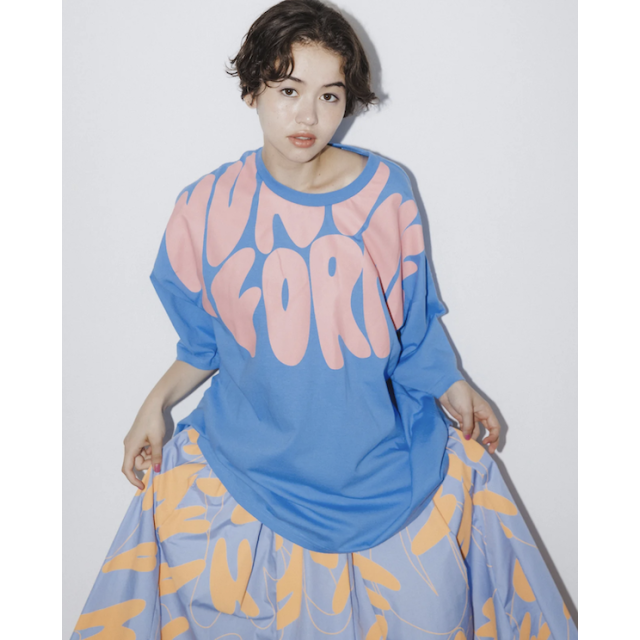 nunuforme 腦印花短袖