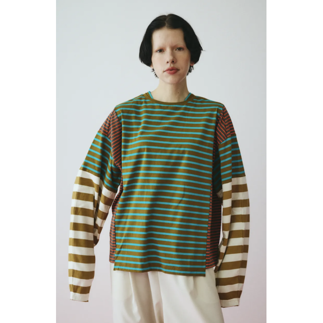 HeRIN.CYE Patchwork cut tops