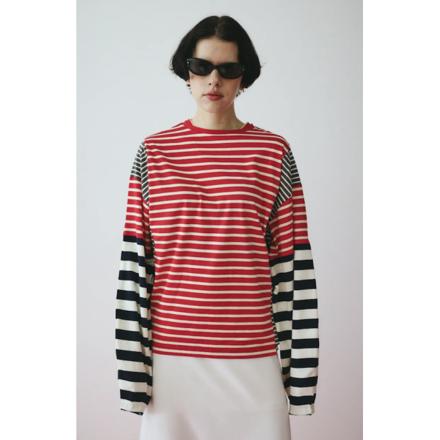 HeRIN.CYE Patchwork cut tops