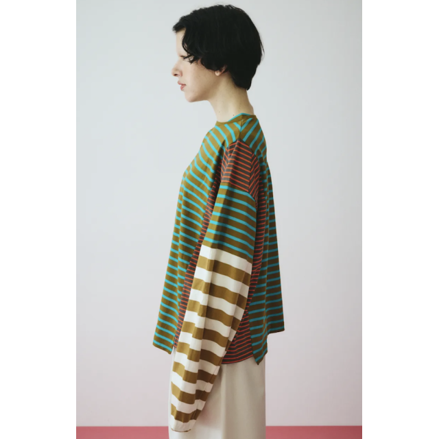 HeRIN.CYE Patchwork cut tops