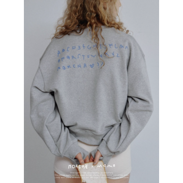 NOKCHA × MOMO alphabet sweat pullove