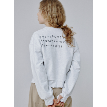 NOKCHA × MOMO alphabet sweat pullove