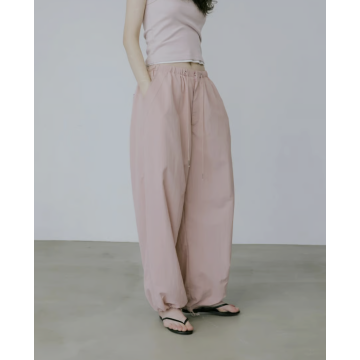 lit Nylon Volume Pants