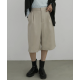 hellam 斜紋布束腰五分褲